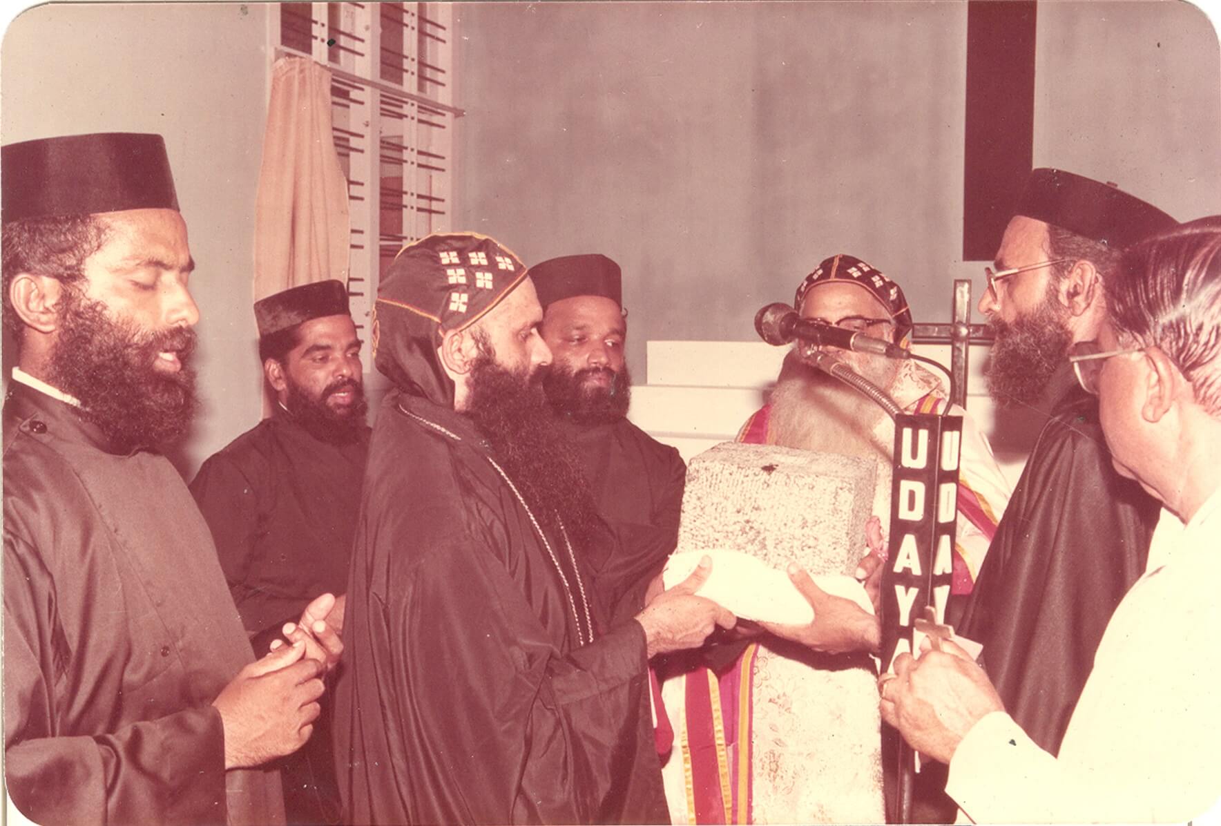 Foundation stone laying