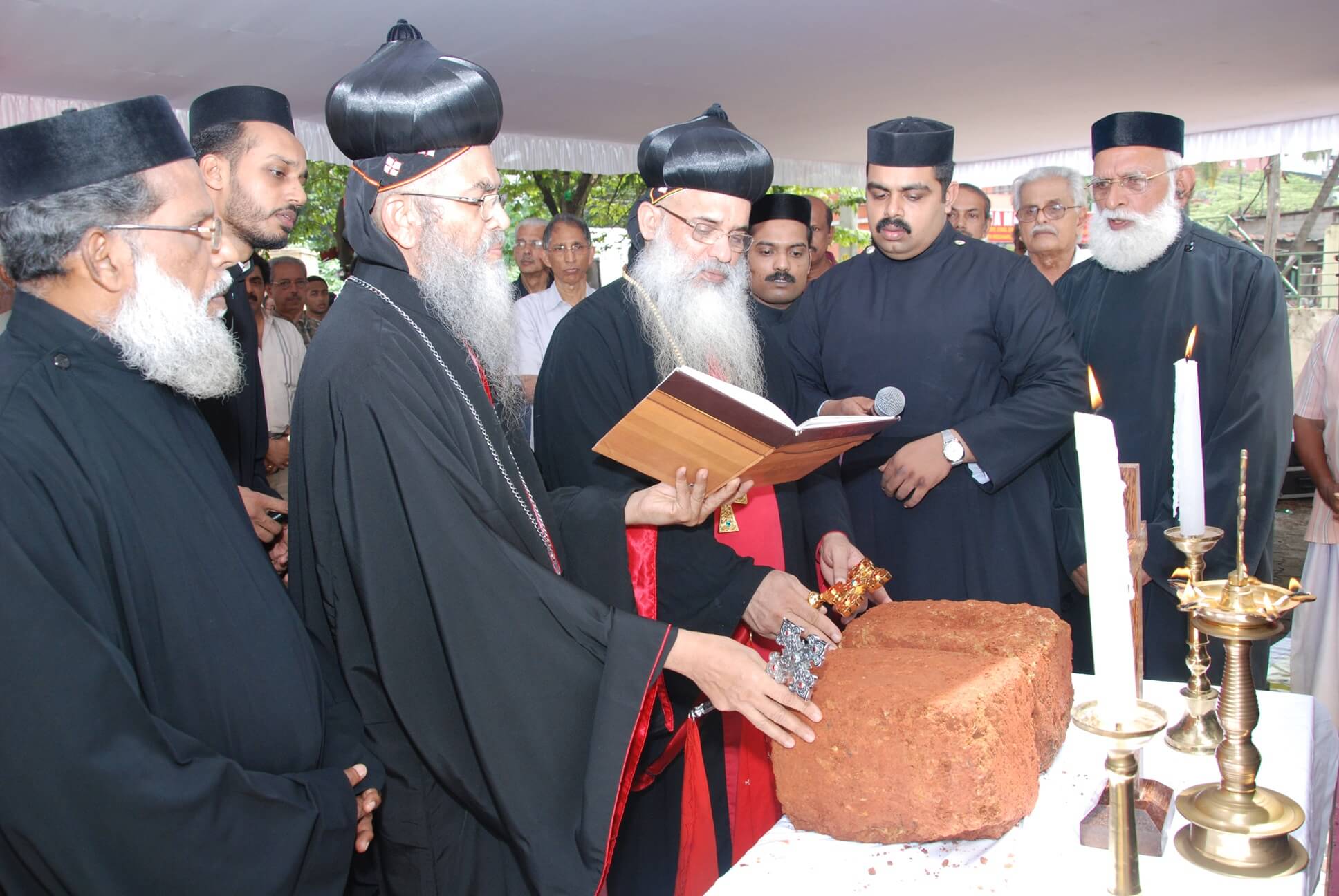 Foundation stone laying ceremony
