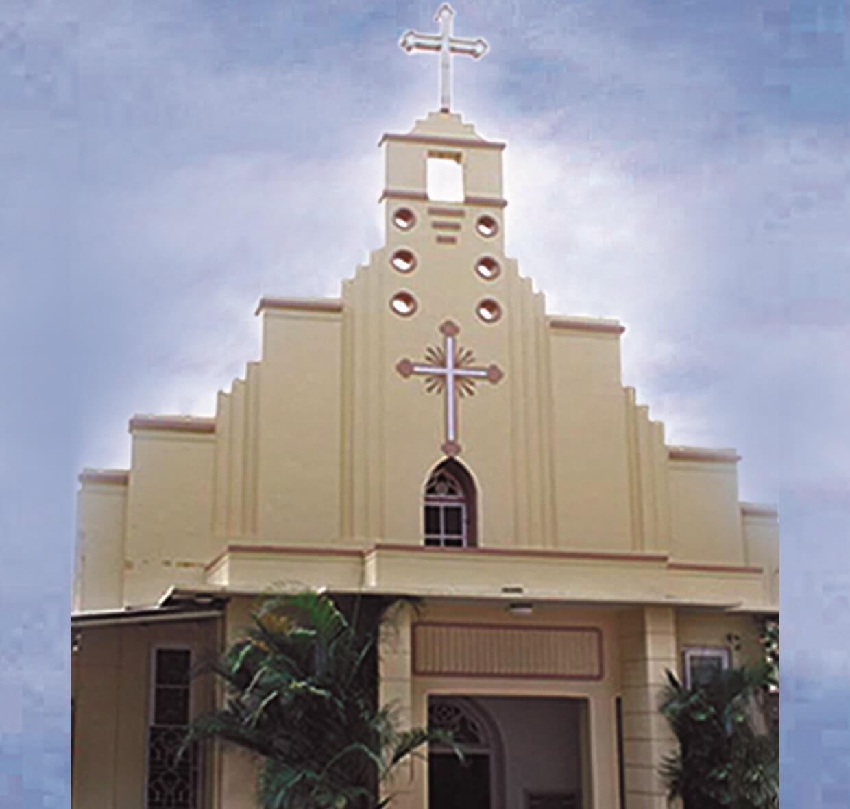 Old facade of St. Mary's Cathedral