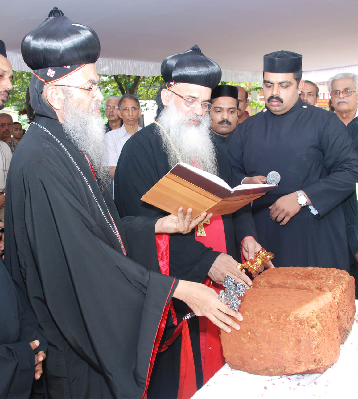 Foundation stone laying